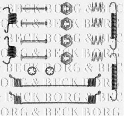BORG & BECK bbk6086 -  Комплектующие, колодки дискового тормоза